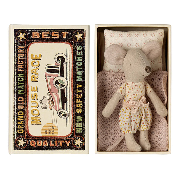 Maileg Little Sister Mouse in Matchbox